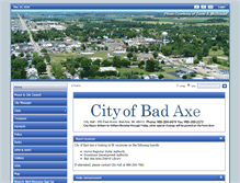 Tablet Screenshot of cityofbadaxe.com